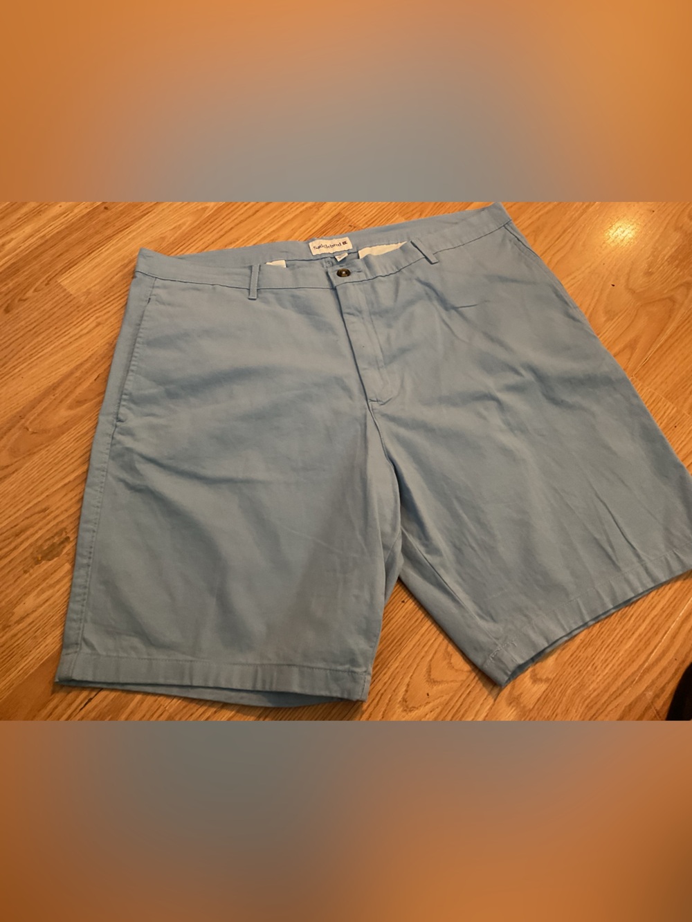Saddlebred Light Blue Men's Flat-Front Shorts Sz.40x9